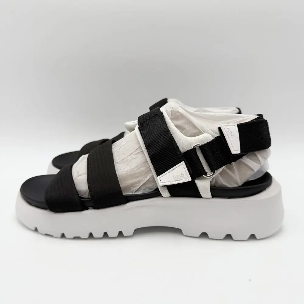 Ryka Womens Beyond Sandals Size 5.5 M EU 35.5 Black NIB